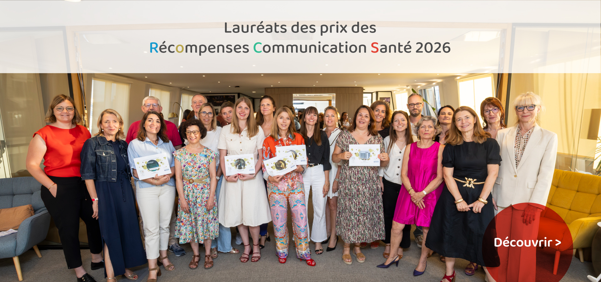 Lauréats des prix des Récompenses Communication Santé 2026